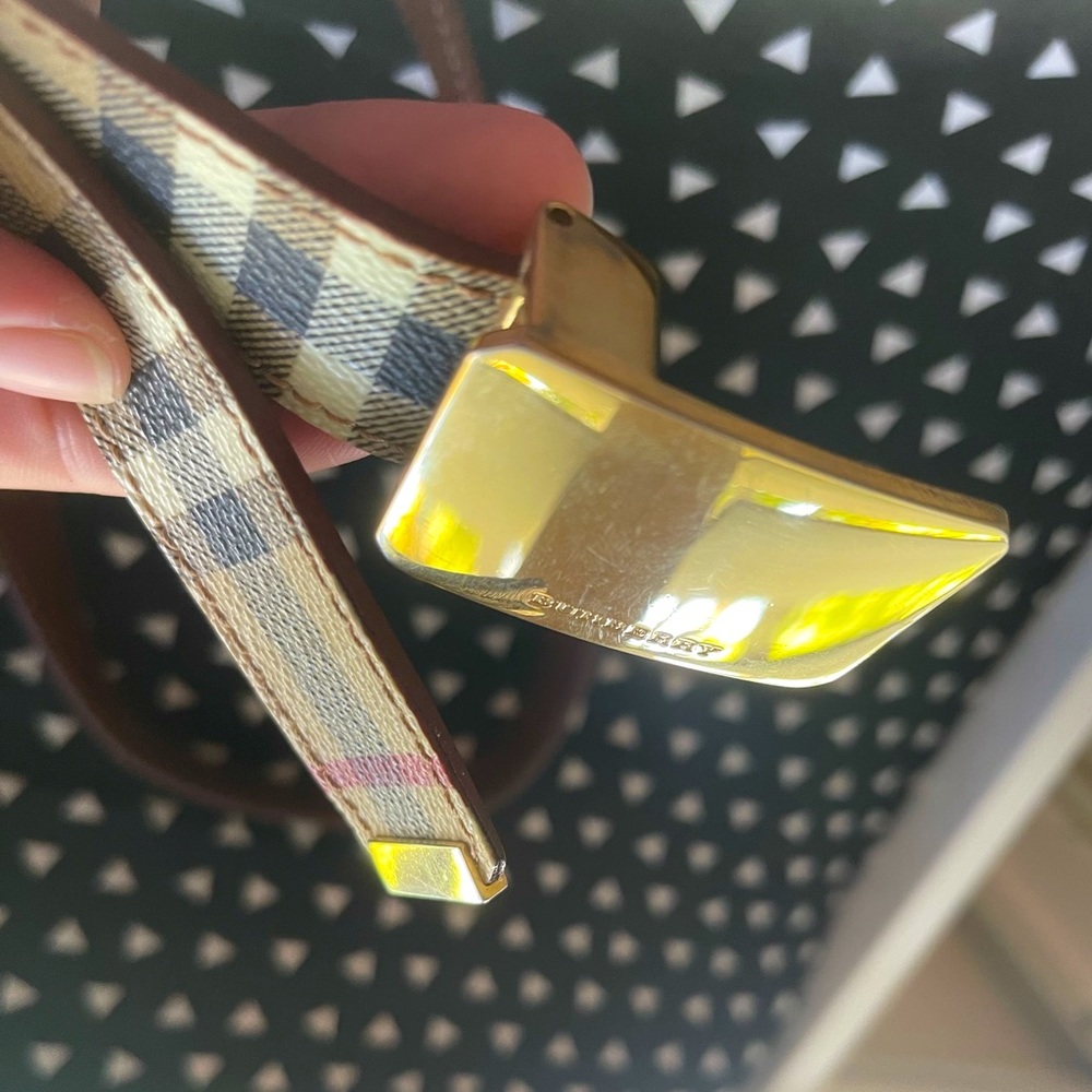 Burberry signature plaid belt